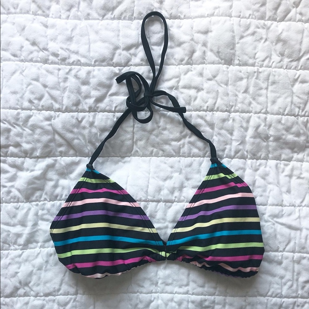 Black bathing suit top